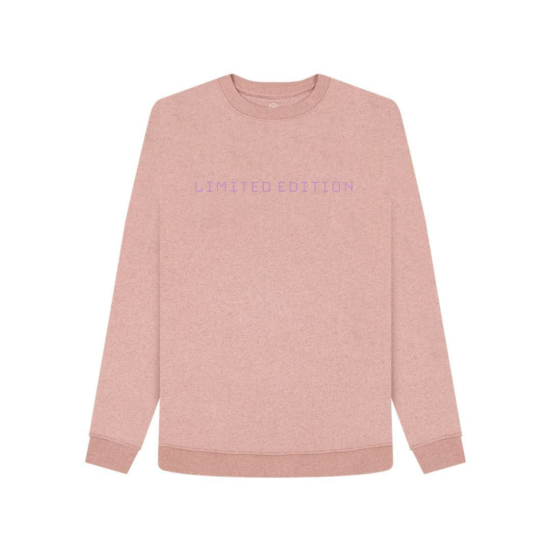 Sunset Pink T2F Women's Organic Cotton Jumper LIMITED EDITION