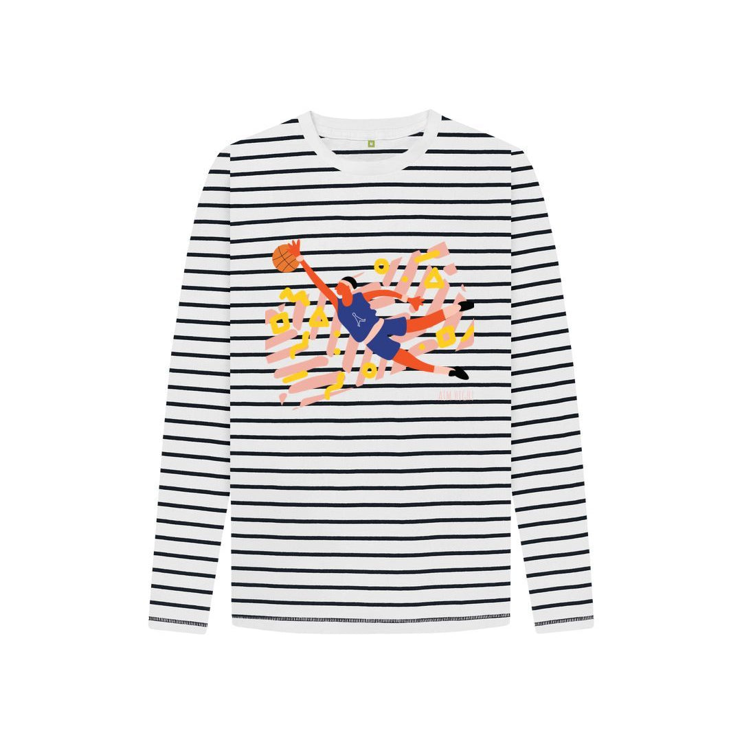 Navy Stripes Kid's T2F Long sleeve AIM HIGH!