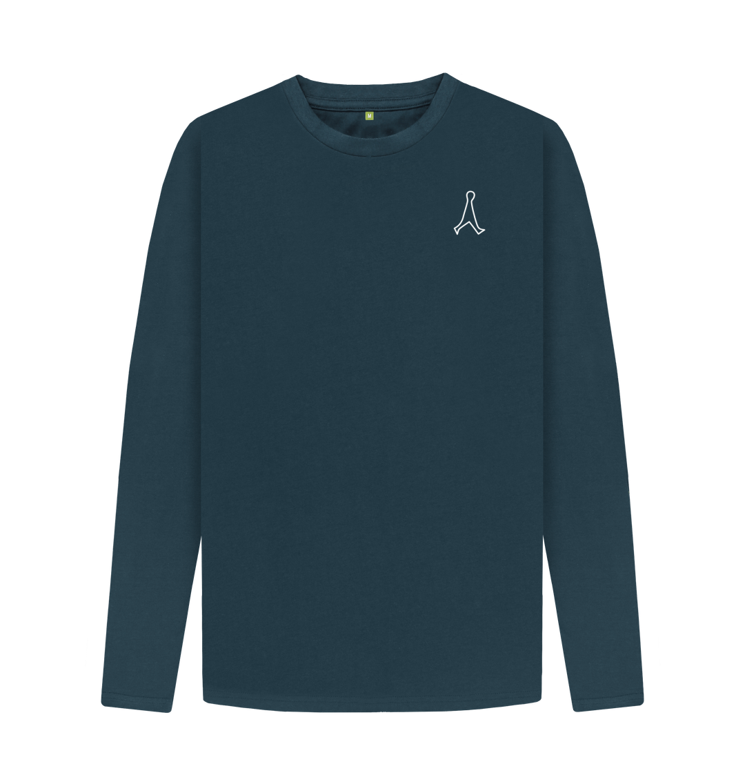Men's organic long sleeve cotton t shirt - T2F active