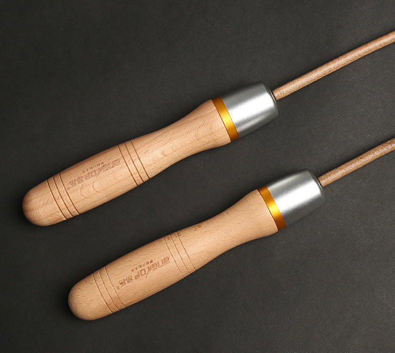 Adjustable Leather skipping rope - TRU2fitness
